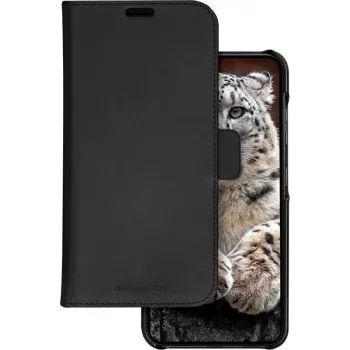 DBRAMANTE1928 Lynge piniginė-dėklas Samsung Galaxy A55 5G - viso grūdo oda, juodas LY55GTBL6143
