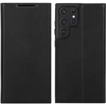 dbramante1928 Oslo Flip Case, Samsung Galaxy S22 Ultra, PU, plastikas, juoda