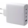 DBRAMANTE1928 Re-Charge GaN sieninis įkroviklis 140W – 4 prievadai (3x USB-C, 1x USB-A) – baltas