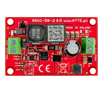 DC/DC keitiklis ATTE ASUC-100-AD0-OF 100W 12V 8,3A bėgeliams DIN