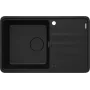 DEANTE 1-Bowl Granite Sink with Drainer - Black