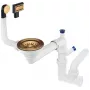 DEANTE 1-Bowl Sink Waste Space-Saver Trap