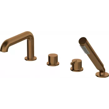 DEANTE 4-Hole Bathtub Faucet with Shower Set - Chrome