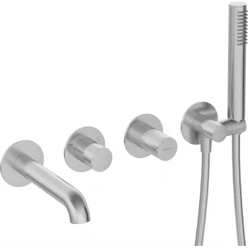 DEANTE 4-Hole Concealed Bath Mixer Tap Chrome Brass Arnika