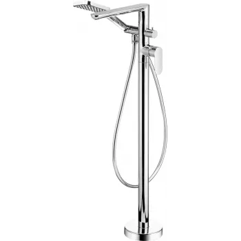 DEANTE Arnika Freestanding Bathtub Mixer with Shower Set - Matte Black