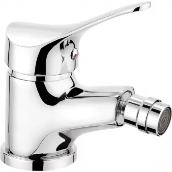 DEANTE BOJ 031M Bidet maišytuvas su automatiniu kamščiu, poliruotas chromas, viena svirtis, montuojamas ant denio, 1.2 GPM