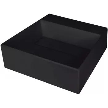 DEANTE Granito kompozito virtuvės kriauklė su čiaupo anga, juoda, 45 cm minimalus spintelės plotis