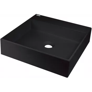 DEANTE Granito stalviršio praustuvas su čiaupo anga 400x400 mm smėlio spalvos