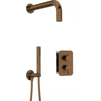 DEANTE Neo paslėptas dušo komplektas su lietaus dušo galvute 250 mm chromuotas