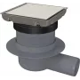 DEANTE Point Drain - Reversible nerūdijančio plieno dušo kanalizacijos grotelės 150x150mm