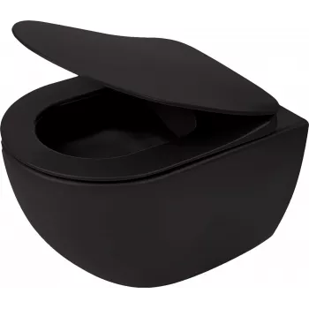 DEANTE Rimless Wall-Hung Toilet White D-Shape