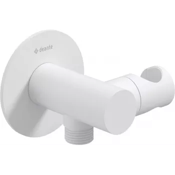 DEANTE Round Angled Connector with Handset Holder - RJ10 Coiled Handset Cord 2m Juoda