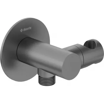 DEANTE Round Angled Connector su ragelio laikikliu – Spiralinis ragelio laidas RJ9 10m juodas