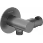 DEANTE Round Angled Connector su ragelio laikikliu – Spiralinis ragelio laidas RJ9 10m juodas