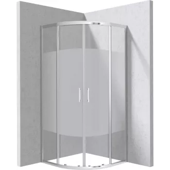 DEANTE Pusapvalis Dušo Kabinos Gaubtas 90x90 cm - Dryžuotas Raštas