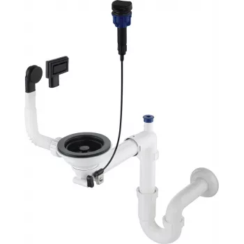 DEANTE Sifonas 1-aus dubens granito kriauklei - Space-Saver