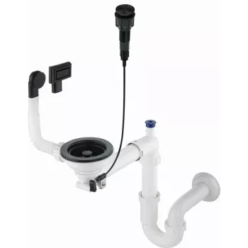 DEANTE Sifonas vieno dubenėlio granito kriauklei - Space-Saver