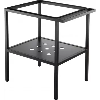 DEANTE Standing Bathroom Console - 66.5x50 cm, Black, Steel, Freestanding