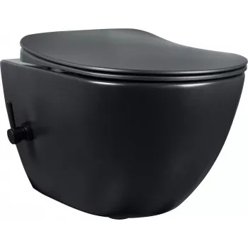DEANTE Unitazas su Bidet Funkcija - su Maišytuvu, Pastatomas, Be Apvado, Dvigubas Nuleidimas 3/5L, Baltas, Keramika, Švelnaus Užsidarymo Sėdynė