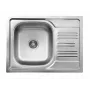 DEANTE ZEX 011A 1-Bowl Granite Composite Sink with Drainer, Onyx Black, 620x500 mm