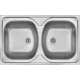 DEANTE ZM5 3200 2-Bowl Stainless Steel Overlay Sink - 800x600 mm
