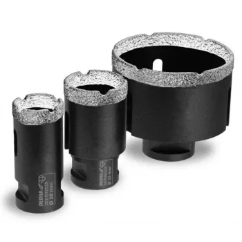 DEDRA Diamond Corers rinkinys Vakuuminis litavimas 28, 35, 68 mm 3 vnt.