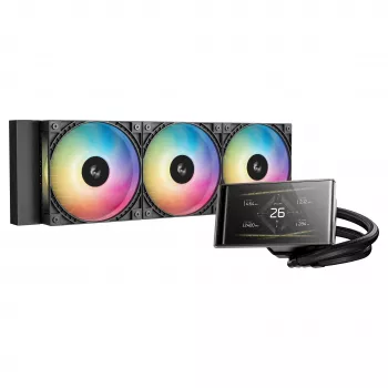 DeepCool LT360 VISION ARGB skysčio aušintuvas, 360 mm, juodas