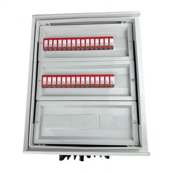 DEHN EM-1365_DC jungiklinis hermetiškas nuolatinės srovės EMITTER su IP66 ir 1000V 2 tipo viršįtampio ribotuvu, 10x PV string, 10x MPPT