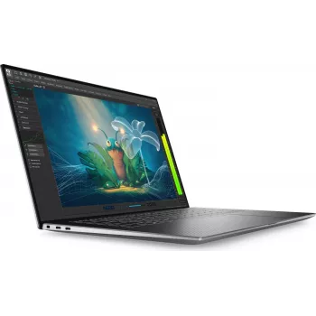 Dell Precision 5570 Mobilioji darbo stotis – Intel Core i7-12700H, 32 GB DDR5 RAM, 1 TB NVMe SSD, 16,0 inch WUXGA 1920x1200 Anti-Glare 500 nitų, NVIDIA RTX A1000 4 GB, Windows 11 Pro, sidabrinė
