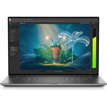Dell Precision 5570 Mobilioji darbo stotis – Intel Core i7-12700H, 32 GB DDR5 RAM, 1 TB NVMe SSD, 16,0 inch WUXGA 1920x1200 Anti-Glare 500 nitų, NVIDIA RTX A1000 4 GB, Windows 11 Pro, sidabrinė