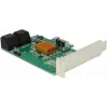 DeLOCK 4 prievadų SATA 6Gb/s PCIe 2.0 x1 valdiklio plokštė su Marvell 88SE9215