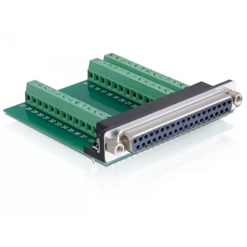 Delock adapteris D-Sub 37 kontaktų moteriškas į gnybtų bloką 65319