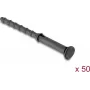 Delock Anti-Vibration silikoniniai ventiliatorių tvirtinimo elementai, 50 vnt., juodi 60984