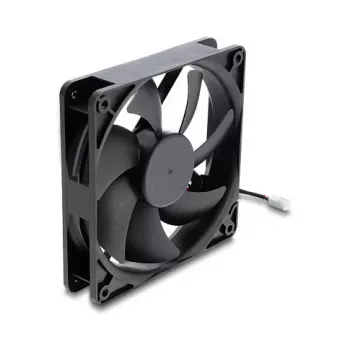 Delock ašinis ventiliatorius 48 V DC 120 x 120 x 25 mm, 2 kontaktų jungtis, juodas