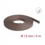 Delock kabelių tvarkymo įvorė, 12 mm, pinta, atspari graužikams, tampri, 5 m, ruda