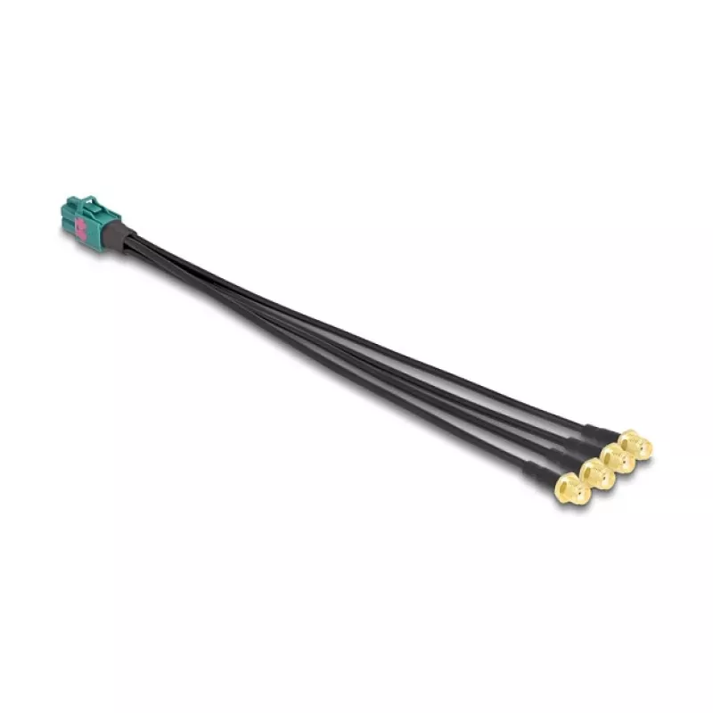 Delock kabelis Mini FAKRA Z moteriškas Quad į 4 x SMA vyriškas 0,2 m RG-174 90283