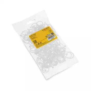Delock kabelių spiralinė juosta Ø 18 mm permatoma, 100 vnt.