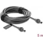 Delock DC 5.5 x 2.1 mm į DC 5.5 x 2.1 mm kabelis, suderinamas su Starlink Mini, 5 m, pilkas (91825)