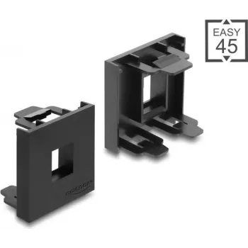 Delock Easy 45 Keystone modulio laikiklis 45 x 45 mm, juodas, 81669