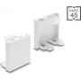 Delock Easy 45 modulio tuščias dangtelis 45 x 45 mm, baltas (81676)