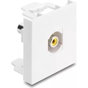 Delock Easy 45 modulis RCA moteriškas į moterišką geltonas / baltas 91814