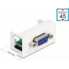Delock Easy 45 modulinis adapteris 9 kontaktų D-Sub lizdas baltas RAL 9003 81348