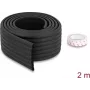 Delock putų apsauginė briaunų juosta su grioveliais 80 x 8 mm - 2 m ilgio, juoda 18487