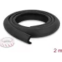Delock putų apsauga nuo smūgių kraštams 35 x 8 mm - 2 m ilgio, juoda (18488)