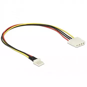 DeLOCK 85457 vidinis maitinimo adapterio kabelis 4-pin Molex female į 4-pin Mini-Molex male, 5/12V, 30cm