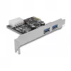 Delock PCI Express x1 plokštė su 2 x USB 3.2 Gen 1 Type-A, Low-Profile