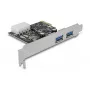 Delock PCI Express x1 plokštė su 2 x USB 3.2 Gen 1 Type-A, Low-Profile