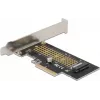Delock PCI Express x4 plokštė į 1 x vidinį NVMe M.2 Key M 80 mm - Low Profile formatas 90047