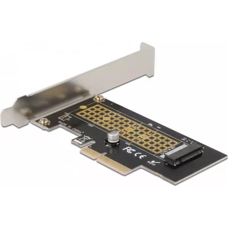 Delock PCI Express x4 plokštė į 1 x vidinį NVMe M.2 Key M 80 mm - Low Profile formatas 90047