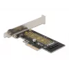 Delock PCI Express x4 plokštė į 1 x vidinį NVMe M.2 Key M 80 mm - Low Profile formatas 90047